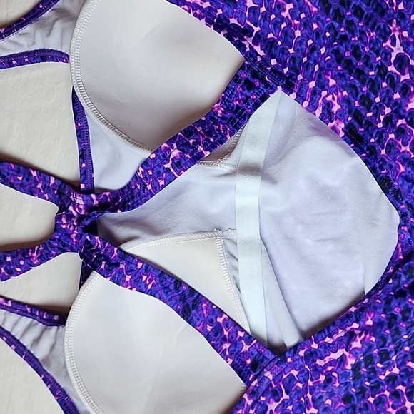 Speedo One-Piece Racerback Swimsuit Size 18 Purple & Pink NWT - Picture 6 of 6